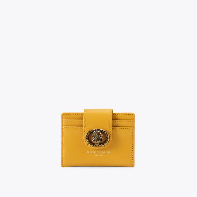 carvela by kurt geiger CHELSEA MULTI CARD Mustard Leather Card Holder by KURT GEIGER LONDON