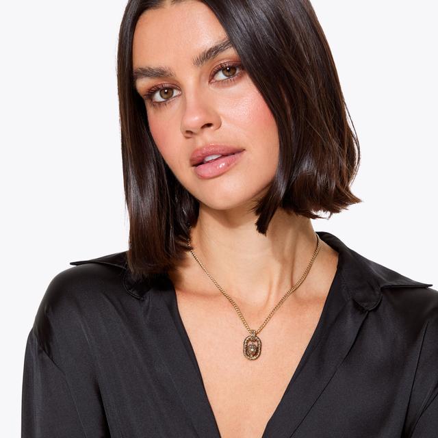 Carvela By Kurt Geiger CHELSEA NECKLACE Brass Eagle Head Necklace By KURT GEIGER LONDON