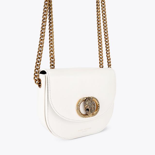 Carvela By Kurt Geiger CHELSEA SADDLE BAG Bone Leather Chelsea Saddle Bag By KURT GEIGER LONDON