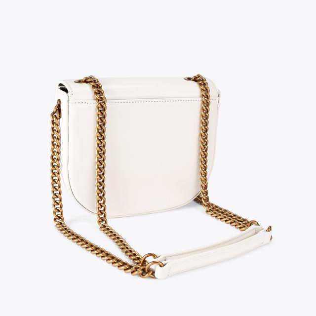 Carvela By Kurt Geiger CHELSEA SADDLE BAG Bone Leather Chelsea Saddle Bag By KURT GEIGER LONDON