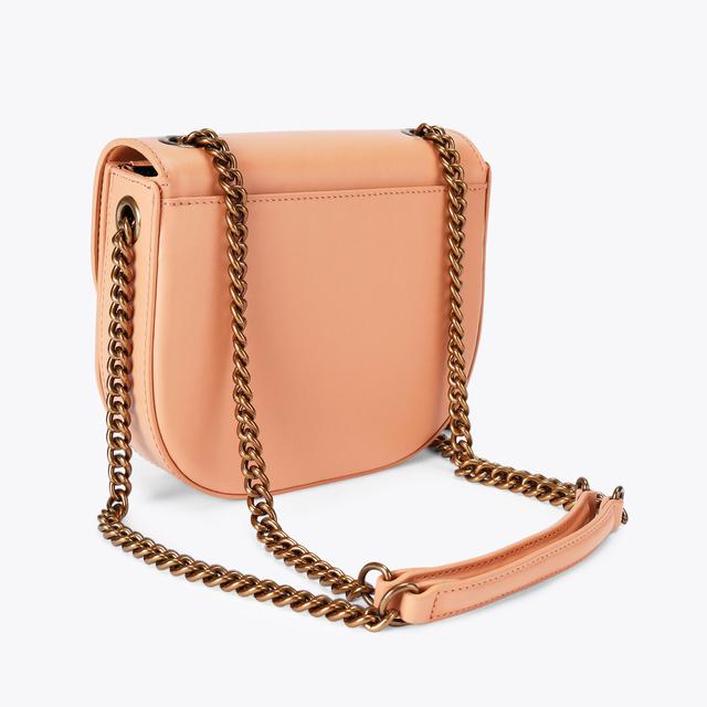 Carvela By Kurt Geiger CHELSEA SADDLE BAG Tan Leather Saddle Bag By KURT GEIGER LONDON