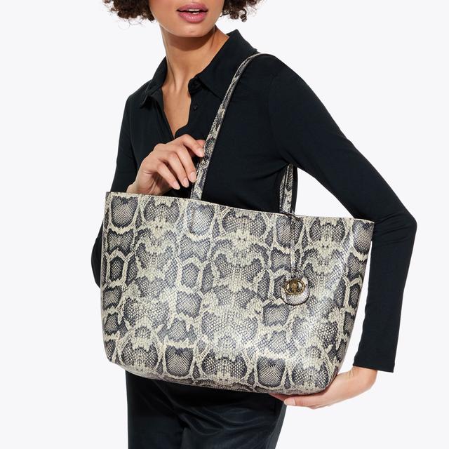 Carvela By Kurt Geiger CHELSEA SHOPPER BAG Snake Skin Shopper Bag By KURT GEIGER LONDON
