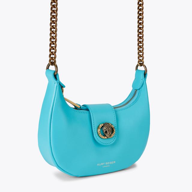 Carvela By Kurt Geiger CHELSEA SM HOBO XBODY Turquoise Cross Body Bag By KURT GEIGER LONDON