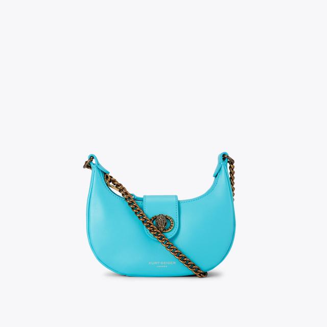 carvela by kurt geiger CHELSEA SM HOBO XBODY Turquoise Cross Body Bag by KURT GEIGER LONDON