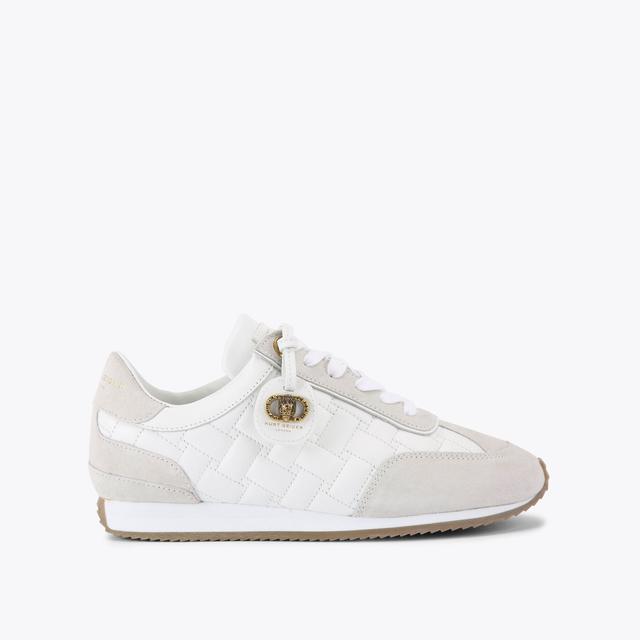 carvela by kurt geiger CHELSEA TAG RUNNER White Fabric Lace Up Sneaker by KURT GEIGER LONDON