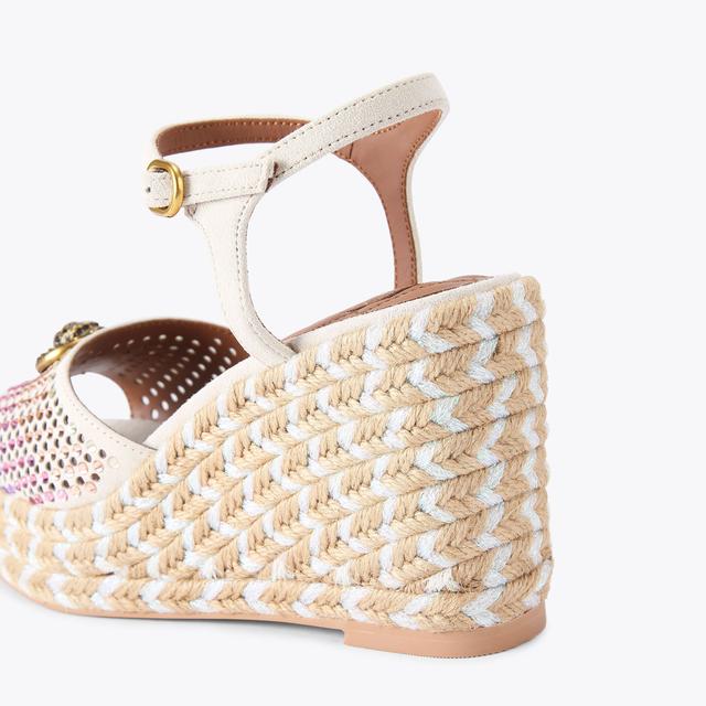 Carvela By Kurt Geiger CHELSEA WEDGE Bone Suede Wedge Heel By KURT GEIGER LONDON