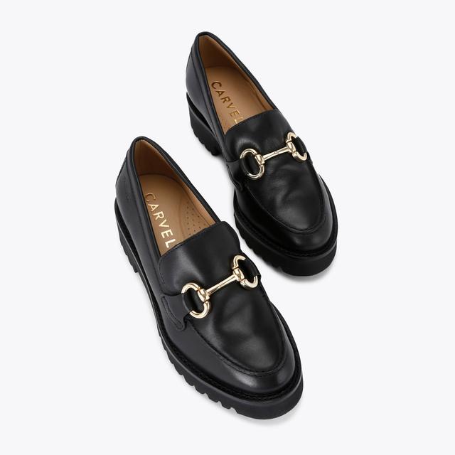 Carvela By Kurt Geiger CHESTER Black Slip On Loafer By CARVELA COMFORT