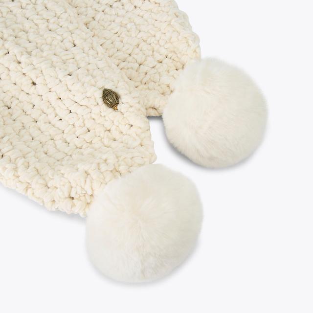 Carvela By Kurt Geiger CHUNKY CHENILLE SCARF Bone Chenille Scarf By KURT GEIGER LONDON