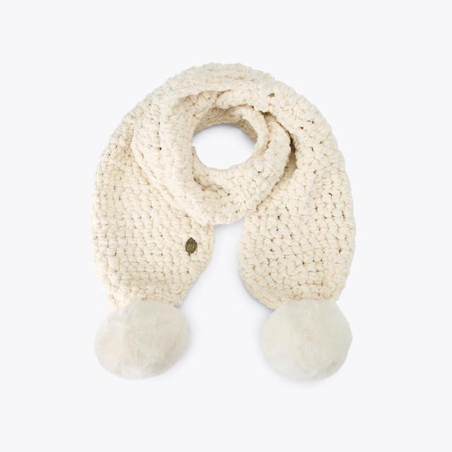 carvela by kurt geiger CHUNKY CHENILLE SCARF Bone Chenille Scarf by KURT GEIGER LONDON