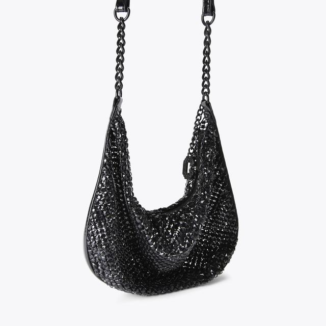 Carvela By Kurt Geiger CIAO SHOULDER BAG Black Chain Shoulder Bag By CARVELA