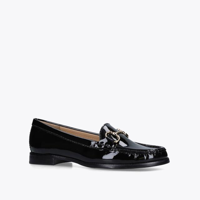 Carvela By Kurt Geiger CLICK 2 Black Patent Loafers By CARVELA COMFORT