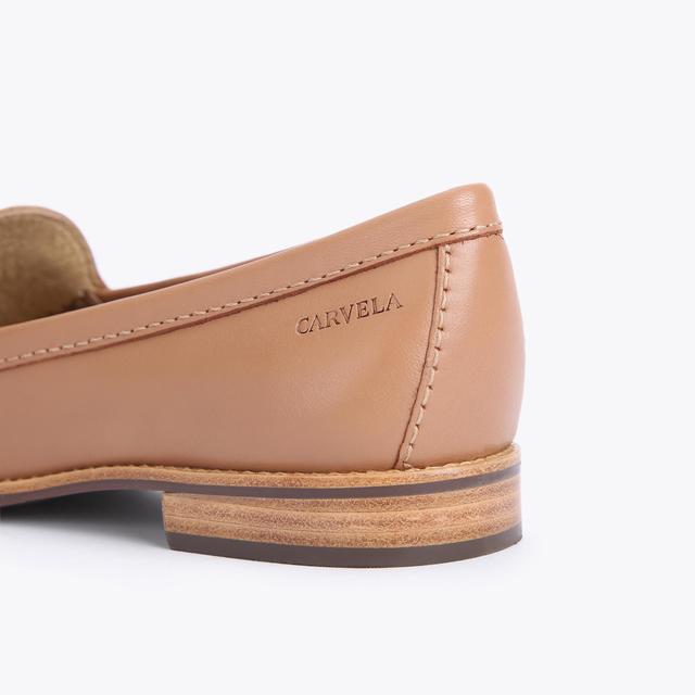 Carvela By Kurt Geiger CLICK 2 Camel Leather Horsebit Loafers By CARVELA COMFORT