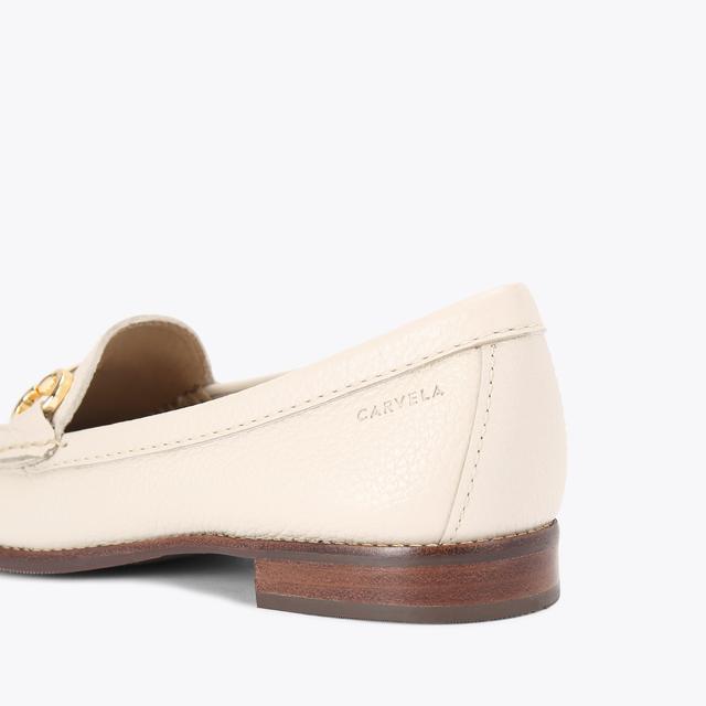 Carvela By Kurt Geiger CLICK Bone Leather Slip On Loafer By CARVELA COMFORT