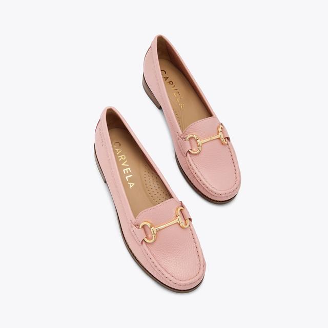 Carvela By Kurt Geiger CLICK Pink Leather Slip On Shoes By CARVELA COMFORT