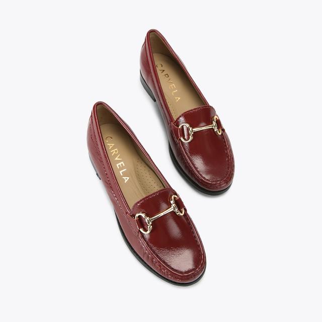 Carvela By Kurt Geiger CLICK Red Slip On Loafer By CARVELA COMFORT
