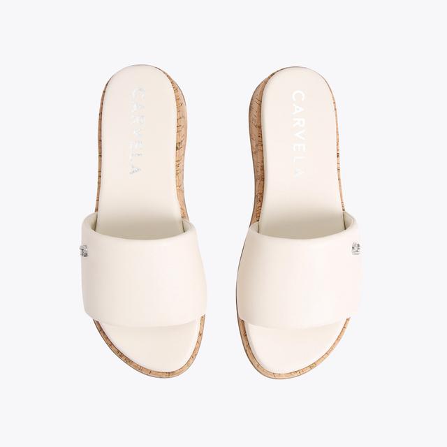 Carvela By Kurt Geiger CLOUD MULE Bone Sandals By CARVELA