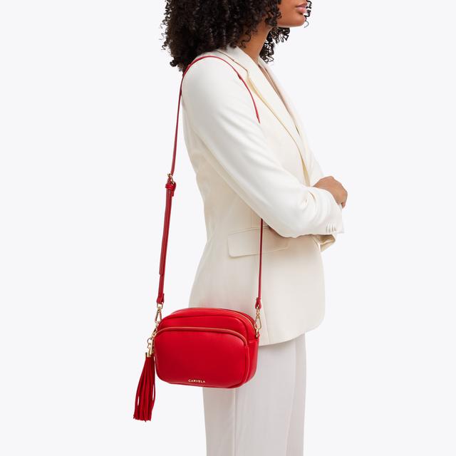 Carvela By Kurt Geiger COMO CROSSBODY Red Cross Body Bag By CARVELA