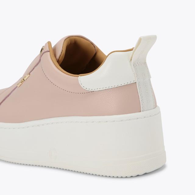 Carvela By Kurt Geiger CONNECTED LACELESS Pink Laceless Trainer By CARVELA
