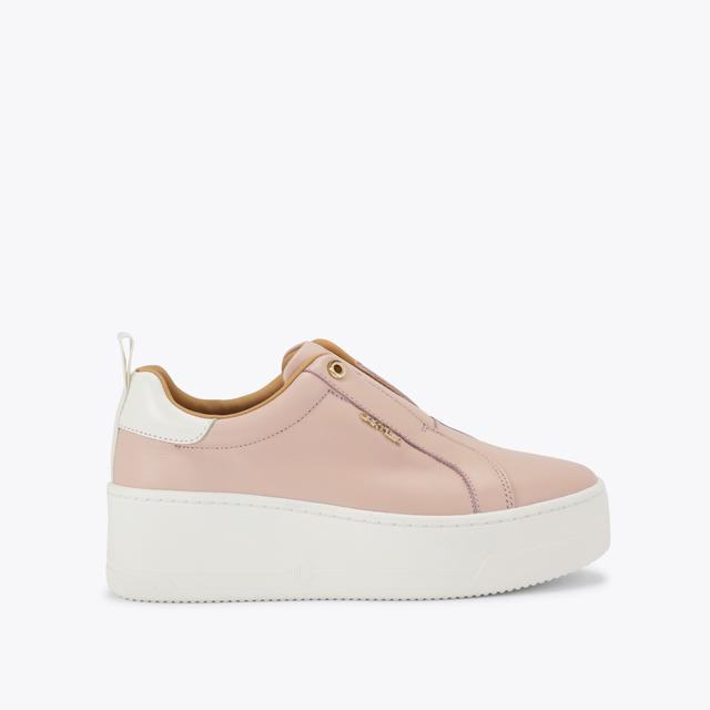 carvela by kurt geiger CONNECTED LACELESS Pink Laceless Trainer by CARVELA