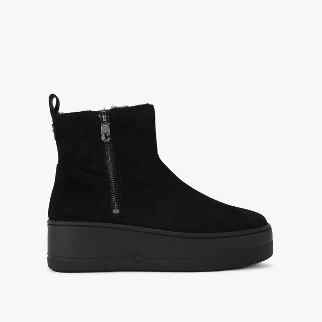 carvela by kurt geiger CONNECTED ZIP CHELSEA Black Suede Ankle Boot by CARVELA