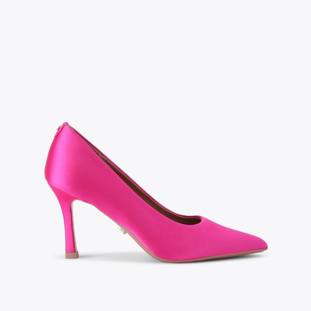 carvela by kurt geiger CORLETTA COURT Fuchsia Satin Court Heel by CARVELA