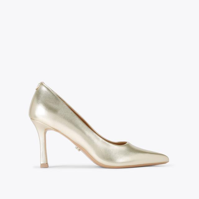 carvela by kurt geiger CORLETTA COURT Gold Court Heel by CARVELA