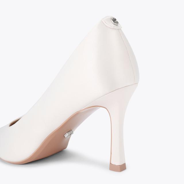 Carvela By Kurt Geiger CORLETTA COURT White Satin Court Heel By CARVELA