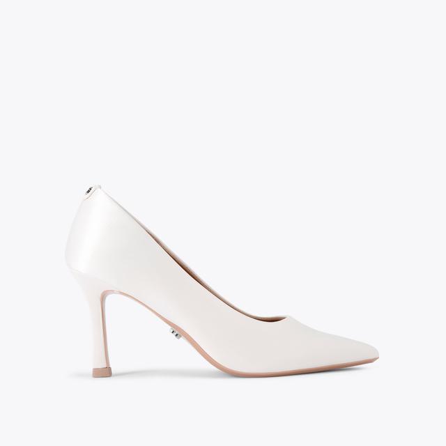 carvela by kurt geiger CORLETTA COURT White Satin Court Heel by CARVELA