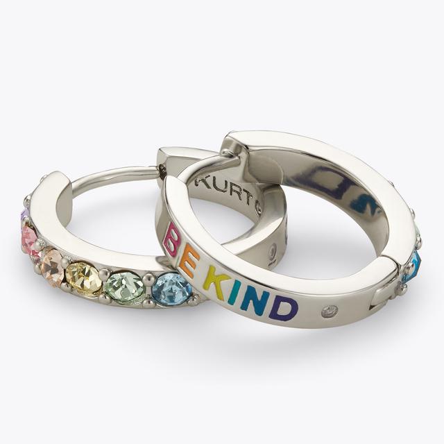 Carvela By Kurt Geiger CRYSTAL HUGGIE HOOPS Pastel Hoop Earrings By KURT GEIGER LONDON