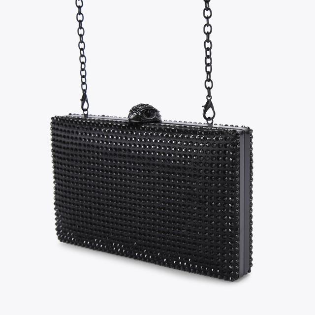 Carvela By Kurt Geiger CRYSTAL KENSINGTON CLUTCH Black Crystal Clutch Bag By KURT GEIGER LONDON