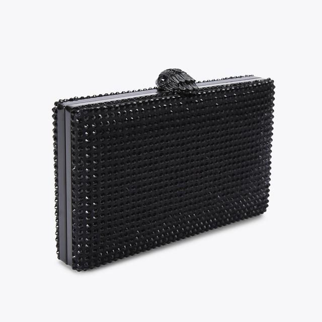 Carvela By Kurt Geiger CRYSTAL KENSINGTON CLUTCH Black Crystal Clutch Bag By KURT GEIGER LONDON