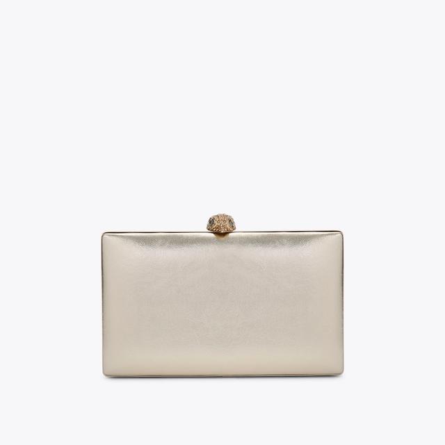 carvela by kurt geiger CRYSTAL KENSINGTON CLUTCH Gold Metallic Clutch Bag by KURT GEIGER LONDON
