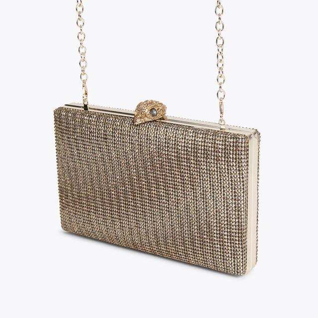 Carvela By Kurt Geiger CRYSTAL KENSINGTON CLUTCH Houndstooth Crystal Clutch Bag By KURT GEIGER LONDON