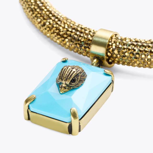 Carvela By Kurt Geiger CRYSTAL ROPE NECKLACE Brass Crystal Chain By KURT GEIGER LONDON