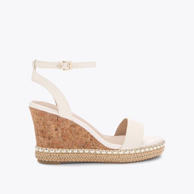 carvela by kurt geiger DARLING Bone Lizard Wedge Heel by KG KURT GEIGER