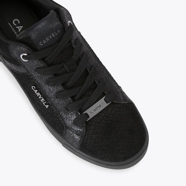 Carvela By Kurt Geiger DAZE Black Textured Sneakers By CARVELA