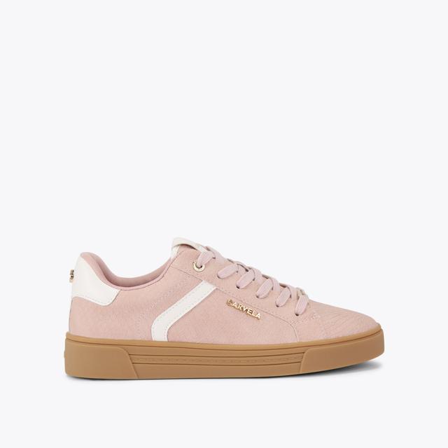 carvela by kurt geiger DAZE GUM Pink Snake Lace Up Trainer by CARVELA