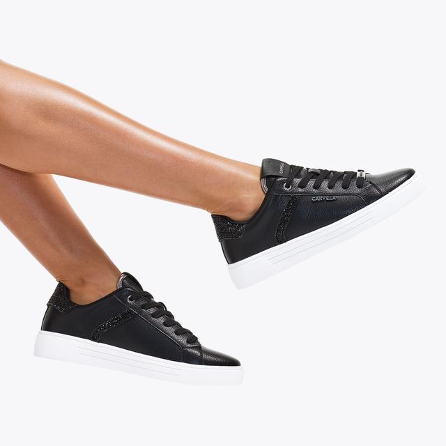 Carvela By Kurt Geiger DAZE JEWEL Black Crystal Trainers By CARVELA