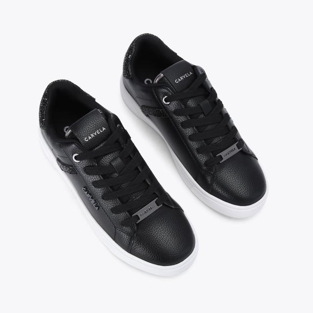 Carvela By Kurt Geiger DAZE JEWEL Black Crystal Trainers By CARVELA