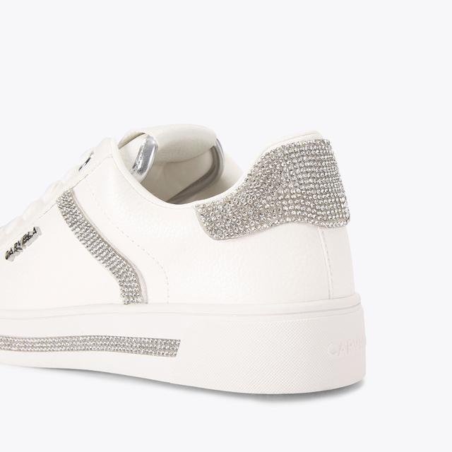 Carvela By Kurt Geiger DAZE JEWEL White Lace Up Trainers By CARVELA