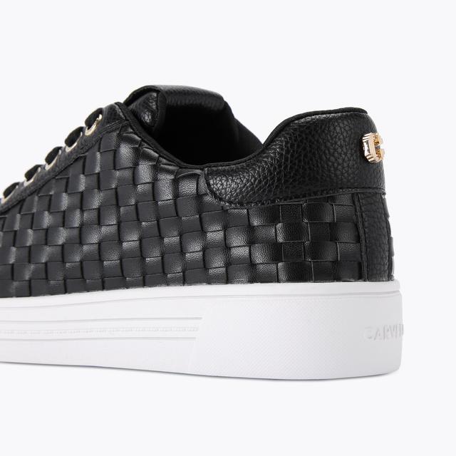 Carvela By Kurt Geiger DAZE WEAVE Black Woven Trainers By CARVELA