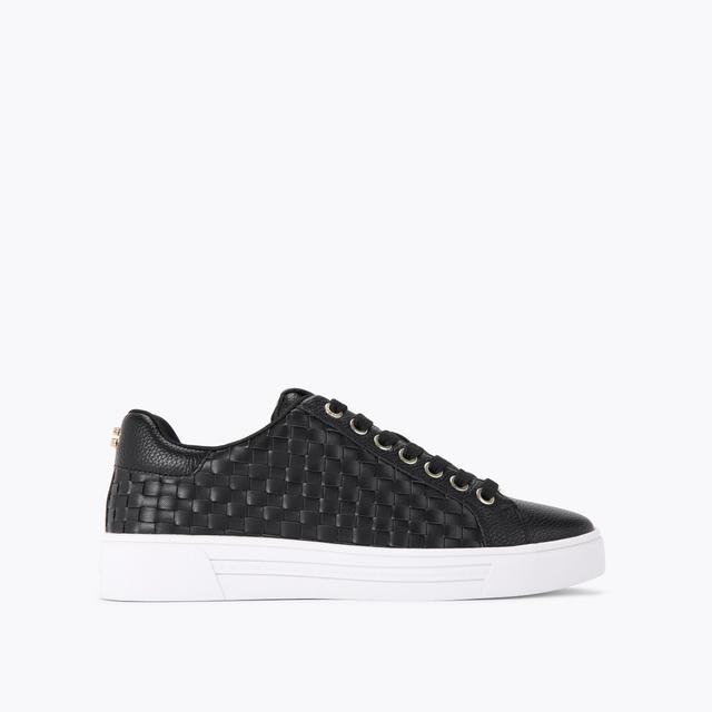carvela by kurt geiger DAZE WEAVE Black Woven Trainers by CARVELA