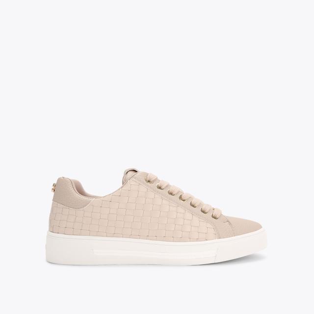 carvela by kurt geiger DAZE WEAVE Taupe Woven Trainer by CARVELA