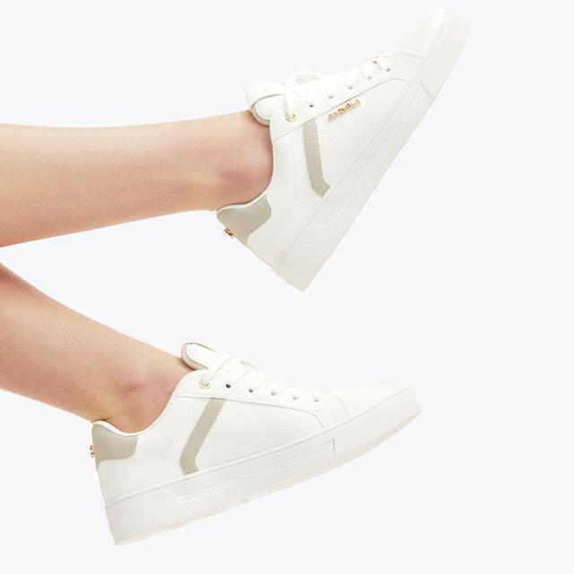 Carvela By Kurt Geiger DAZE White Lace Up Trainer By CARVELA