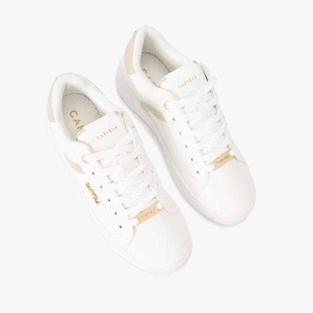 Carvela By Kurt Geiger DAZE White Lace Up Trainer By CARVELA