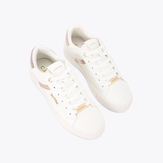 Carvela By Kurt Geiger DAZE White Metallic Trainers By CARVELA