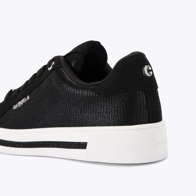 Carvela By Kurt Geiger DIAMOND Black Lizard Trainer By CARVELA