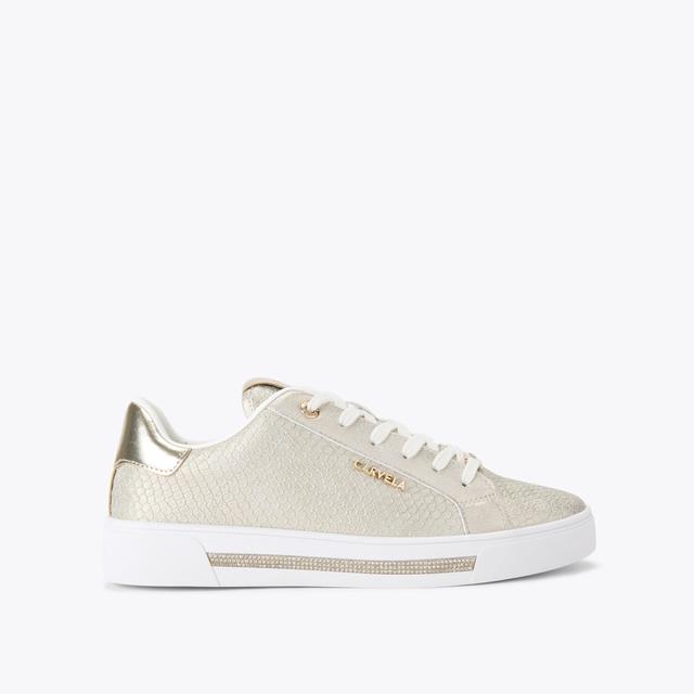 carvela by kurt geiger DIAMOND Gold Snake Print Trainer by CARVELA