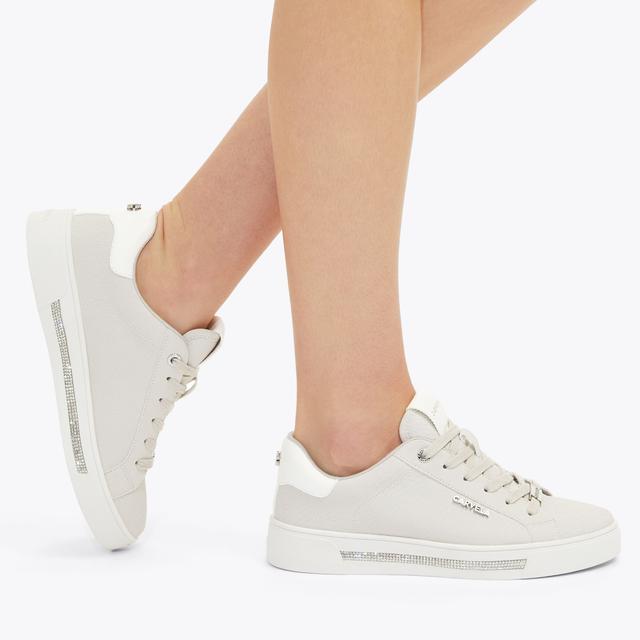 Carvela By Kurt Geiger DIAMOND White Lace Up Trainer By CARVELA