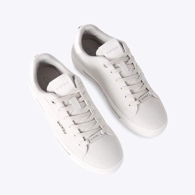 Carvela By Kurt Geiger DIAMOND White Lace Up Trainer By CARVELA